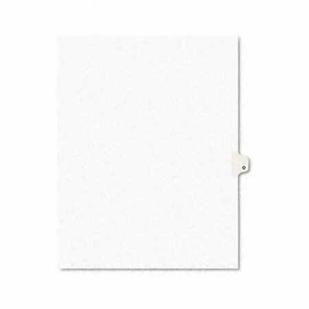 WORKSTATIONPRO Style Legal Side Tab Dividers- One-Tab- Title O- Letter- White- Pack of 25, 25PK TH187168